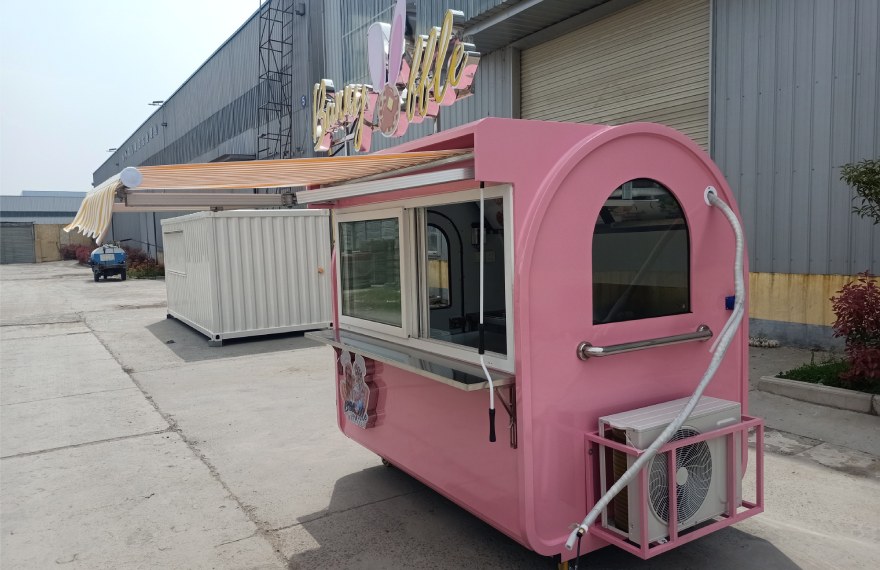 7ft small waffle food kiosk for sale